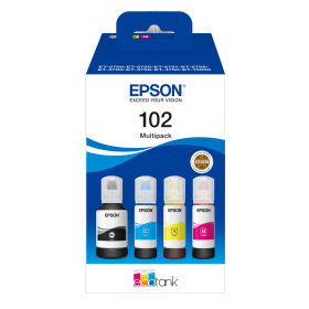 Epson 102 Multipack Full Set of 4 Ink Bottles C13T03R640 Original