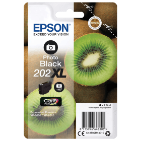 Epson 202XL Photo Black High Capacity Ink Cartridge Kiwi Original