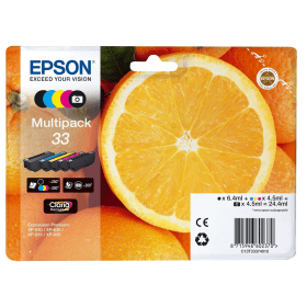 Epson 33 Multipack Full Set of 5 Ink Cartridges Orange Original