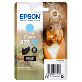 Epson 378XL Light Cyan High Capacity Ink Cartridge Squirrel Original B Grade