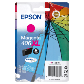 Epson 406XL Magenta High Capacity Ink Cartridge Umbrella Original