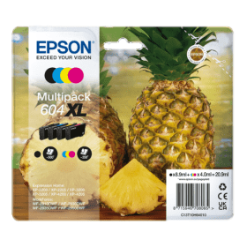 Epson 604XL High Capacity Multipack Full Set of 4 Ink Cartridges Pineapple Original