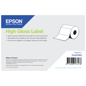 Epson 7113762 High Gloss White Die Cut Label Roll 76mm x 127mm 960 Labels Original