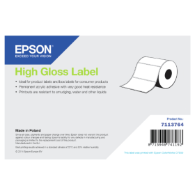 Epson 7113764 High Gloss White Continuous Label Roll 203mm x 60m Original