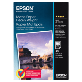 Epson C13S041261 A3 Matte Photo Paper 167gsm 50 Sheets