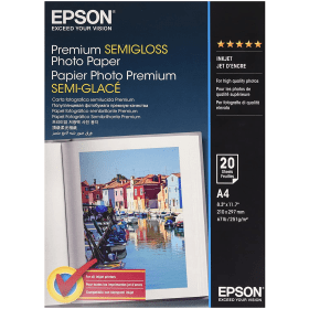 Epson C13S041332 A4 Semigloss Photo Paper 251gsm 20 sheets