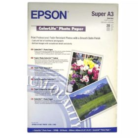 Epson C13S041561 A3 ColorLife Satin Photo Paper 245gsm 20 Sheets