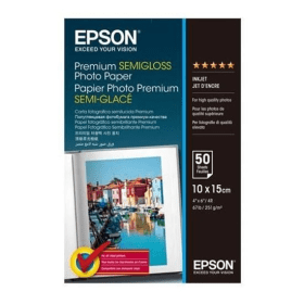 Epson C13S041765 10cmx15cm Premium Semigloss Photo Paper 251gsm 50 sheets
