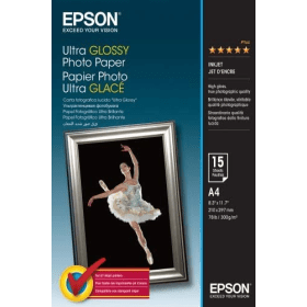 Epson C13S041927 A4 Ultra Glossy Photo Paper 300gsm 15 sheets