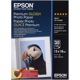 Epson C13S042154 13cmx18cm Premium Glossy Photo Paper 255gsm 30 sheets