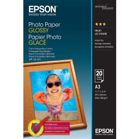 Epson C13S042536 A3 Glossy Photo Paper 200gsm 20 Sheets