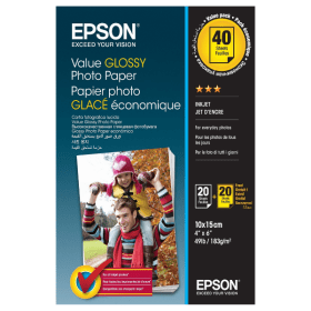 Epson C13S400044 10cmx15cm Glossy Photo Paper 183gsm 40 Sheets