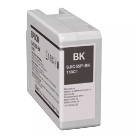 Epson SJIC55 BK Black Ink Cartridge C13T58C140 Original