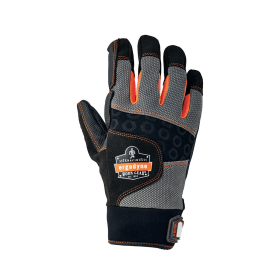 Ergodyne Full Finger Anti Vibration Gloves Black Grey Large 782926 F