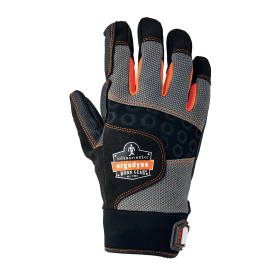 Ergodyne Full Finger Anti Vibration Gloves Black Grey Small 782928 F