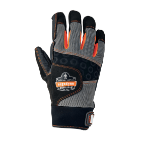 Ergodyne Full Finger Anti Vibration Gloves Black Grey XXL 782930 F