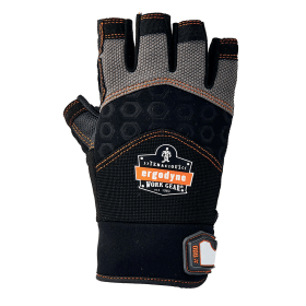 Ergodyne Impact Fingerless Gloves Black Grey 2XL 782929 F