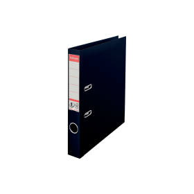 Esselte 50mm Lever Arch File Polypropylene A4 Black 10 Pack 112776 F