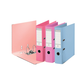 Esselte 75mm Lever Arch File Polypropylene A4 Assorted 10 Pack 371051 F