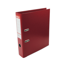 Esselte 75mm Lever Arch File Polypropylene A4 Burgundy 10 Pack 123840 F