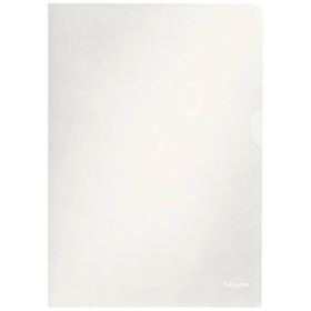 Esselte Embossed Folders A4 Clear 100 Pack 181640 F