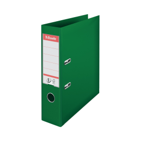 Esselte No 1 Lever Arch File Slotted 75mm A4 Green 10 Pack 113274 F