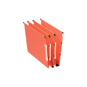 Esselte Orgarex Lateral File 50mm A4 Orange 25 Pack 113586 F