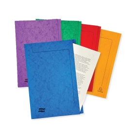 Europa Square Cut Folder 265gsm Foolscap Assorted 50 Pack 4820 133095 F