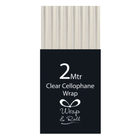 Eurowrap Cellophane Wrap Roll 2m Clear Pack of 49 EU00507 F