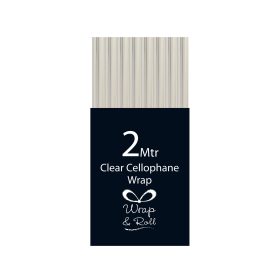 Eurowrap Cellophane Wrap Roll 2m Clear 893535 F