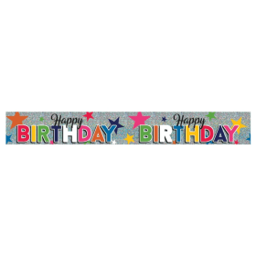 Eurowrap Happy Birthday Party Banner 6 Pack EU11764 F