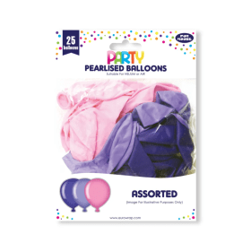 Eurowrap Party Balloons Pink Purple 150 Pack EU77821 F