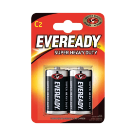 Eveready R6B4UP Super Heavy Duty C Batteries 2 Pack ER01572