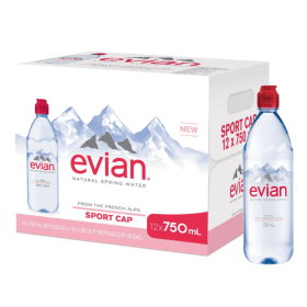 Evian Natural Mineral Water 750ml 12 Pack 576814 F