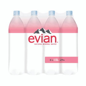 Evian Natural Spring Water 1500ml 8 Pack 543094 F