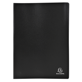 Exacompta Display Book Opaque Welded 20 Pockets A4 Black 559710 F