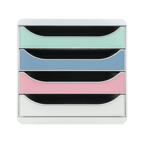 Exacompta Autentik Big Box 4 Drawer Set Multicoloured GH31030 F