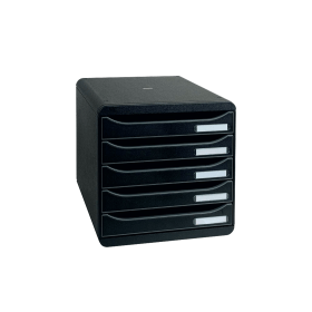 Exacompta Big Box Plus 5 Drawer Set Black 285399 F
