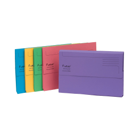 Exacompta Forever Document Wallet Manilla Foolscap Assorted 25 Pack 193552 F