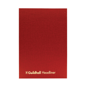 Exacompta Guildhall 298mm x 203mm Headliner Book 80 Pages 103816 F