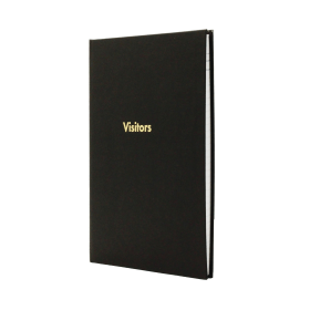 Exacompta Guildhall Company Visitors Book 160 Pages Black 106572 F