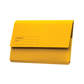 Exacompta Guildhall Document Wallet Foolscap Yellow 50 Pack 140251 F