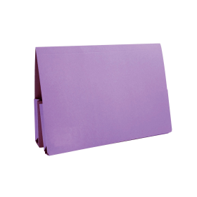 Exacompta Guildhall Double Pocket Legal Wallet Foolscap Mauve 50 Pack 369948 F