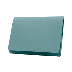 Exacompta Guildhall Full Flap Pocket Wallet Foolscap Blue 50 Pack 137825 F