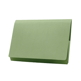 Exacompta Guildhall Full Flap Pocket Wallet Foolscap Green 50 Pack 114531 F