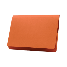 Exacompta Guildhall Full Flap Pocket Wallet Foolscap Orange 50 Pack 107940 F