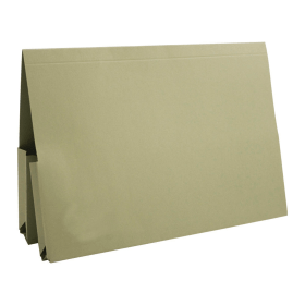 Exacompta Guildhall Legal Double Pocket Wallet Foolscap Green 25 Pack 119826 F