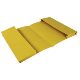 Exacompta Guildhall Legal Double Pocket Wallet Foolscap Yellow 25 Pack 102415 F