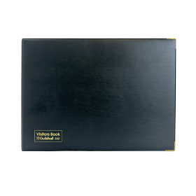 Exacompta Guildhall Loose Leaf Visitors Book Landscape Black 140226 F