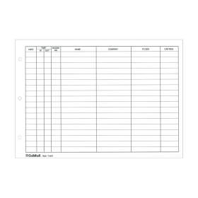 Exacompta Guildhall Loose Leaf Visitors Book Refill 50 Pack 117702 F